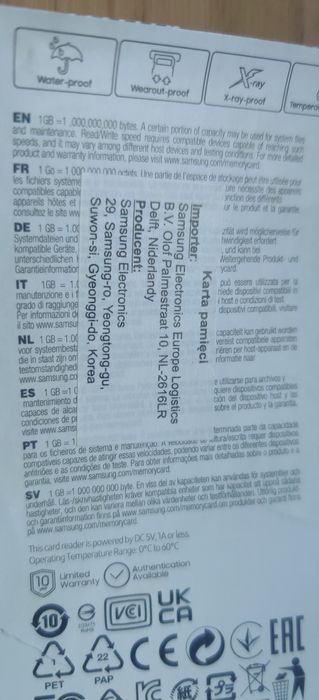 Karta SD - SAMSUNG 256GB