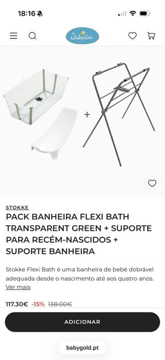 Banheira de recém-nascidos Stokke Flexi Bath