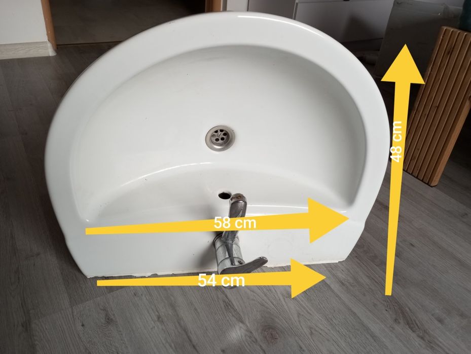 Umywalka, umywalka ścienna łazienkowa