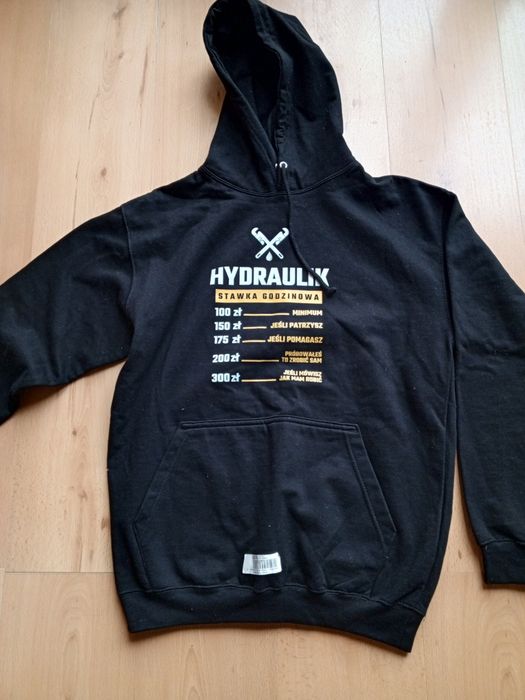 Nowa bluza męska z kapturem kangurka M hydraulik