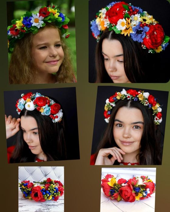 Обручі віночки вишиванка