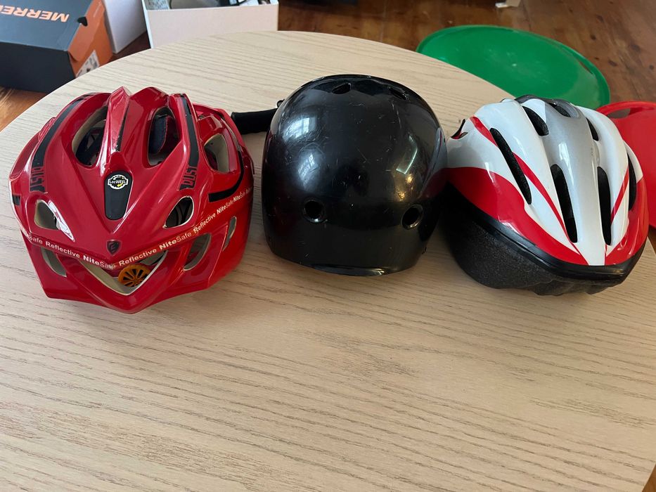 Conjunto de Capacetes para Família - Patins, Bike ou Trotinete