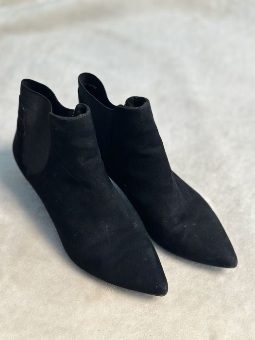 Botki sztyblety kozaki rozmiar 39 zamszowe