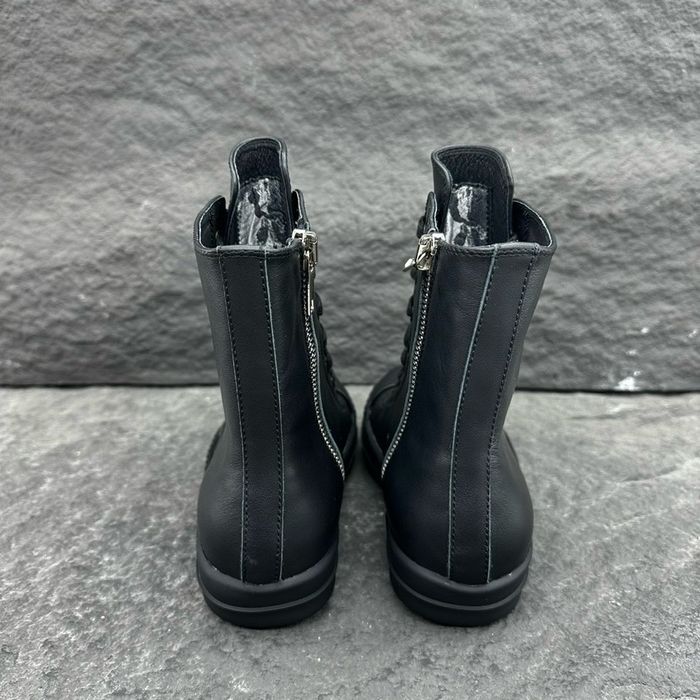 Rick Owens Ramones High Black Leather/size 41,42,43,44/Преміум якість!
