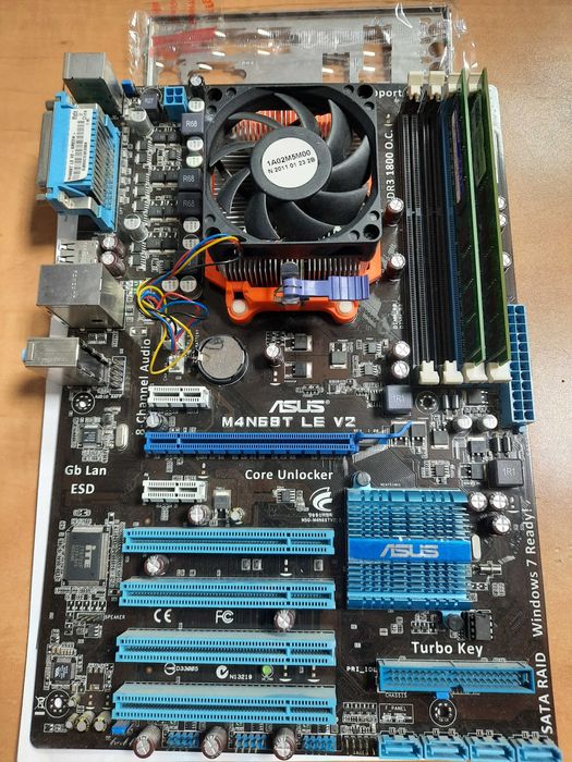 Материнка Asus M4N68T LE v2, AM2-3