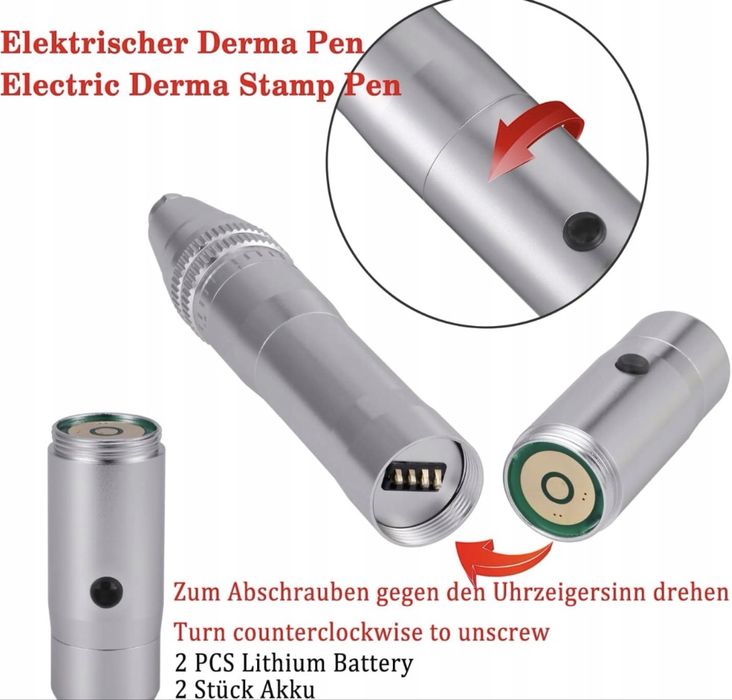 Profesjonalny Derma Pen BOWKA – Mezoterapia Mikroigłowa + Kartridże