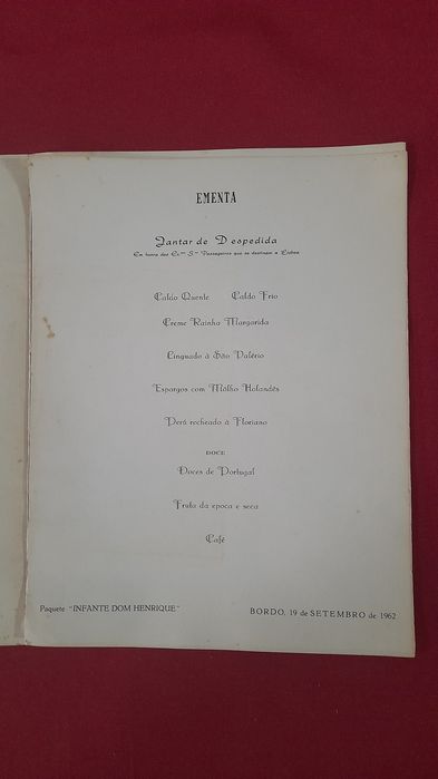 Paquete Infante Dom Henrique (Ementa)