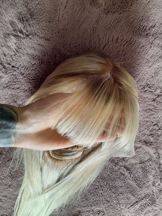 Peruka z grzywką lace front 100% naturalny włos