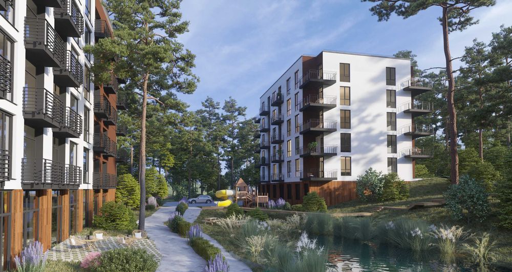 Продаж 2-кімнатної квартира біля озера, Брюховичі, площа: 64.1 м²