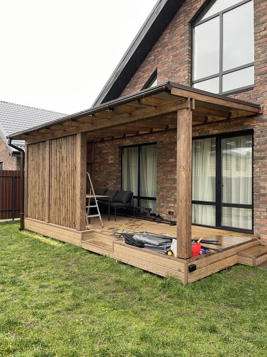 Модульные хозблоки, техпомещения, террасы, бани, садовая мебель