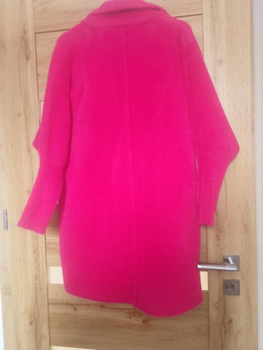 Płaszcz alpaka fuksja
