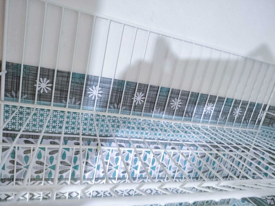 Сушилка для посуду 2 яруса велика з піддоном сушарка металева біла