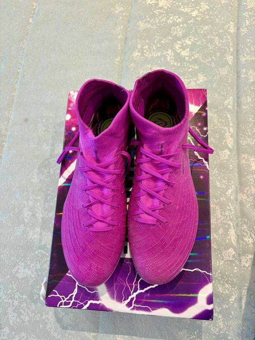 Chuteiras Adidas X Crazyfast+ SG nº39/Nike Phantom GX Luna, roxo nº42