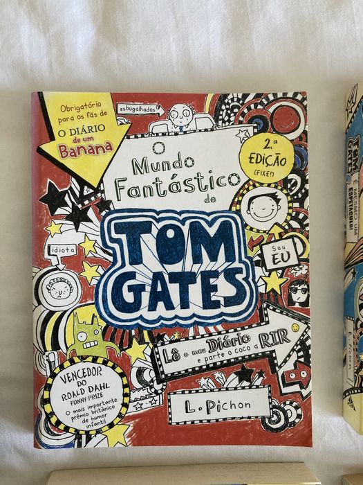 6 Livros NOVOS “Tom Gates”  8-11 anos