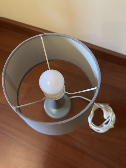 Candeeiro abajur de mesa de cabeceira como novk