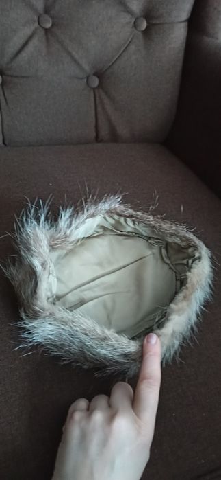 Toczek czapka z nutrii