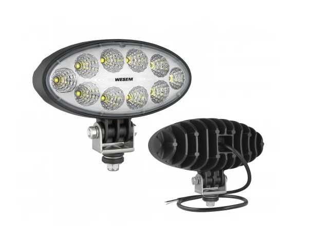 Lampa robocza LED 4000lm rozproszone przewod 18W WESEM 12-24V