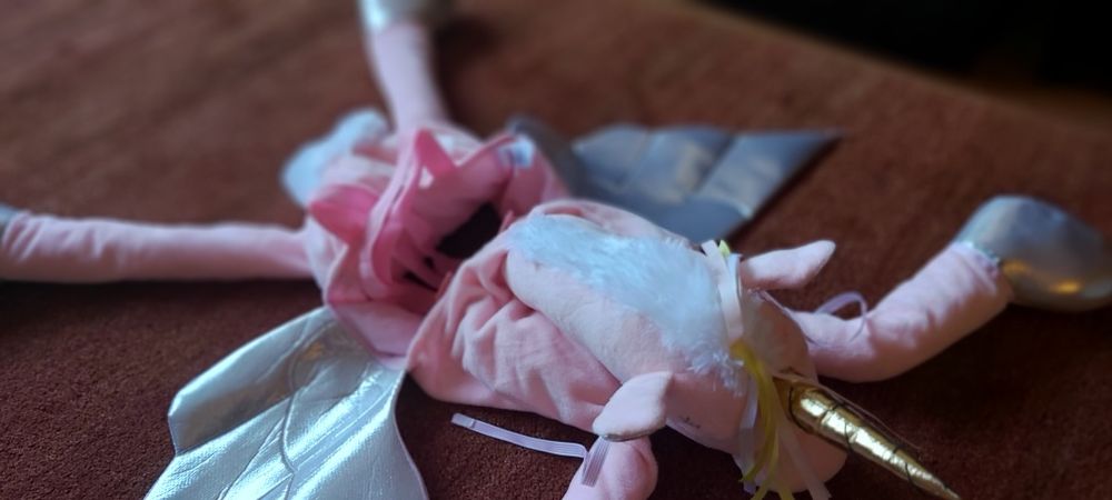 Fato Unicórnio cor de rosa