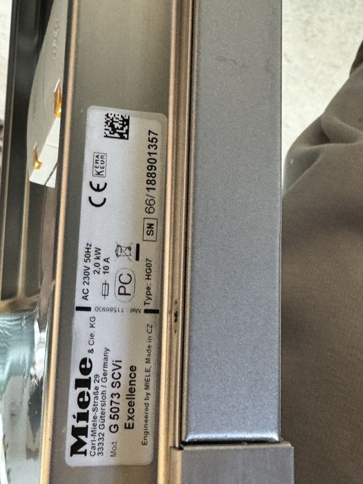 Посудомийна машина Miele G 5073 SCVi Excellence вбудована