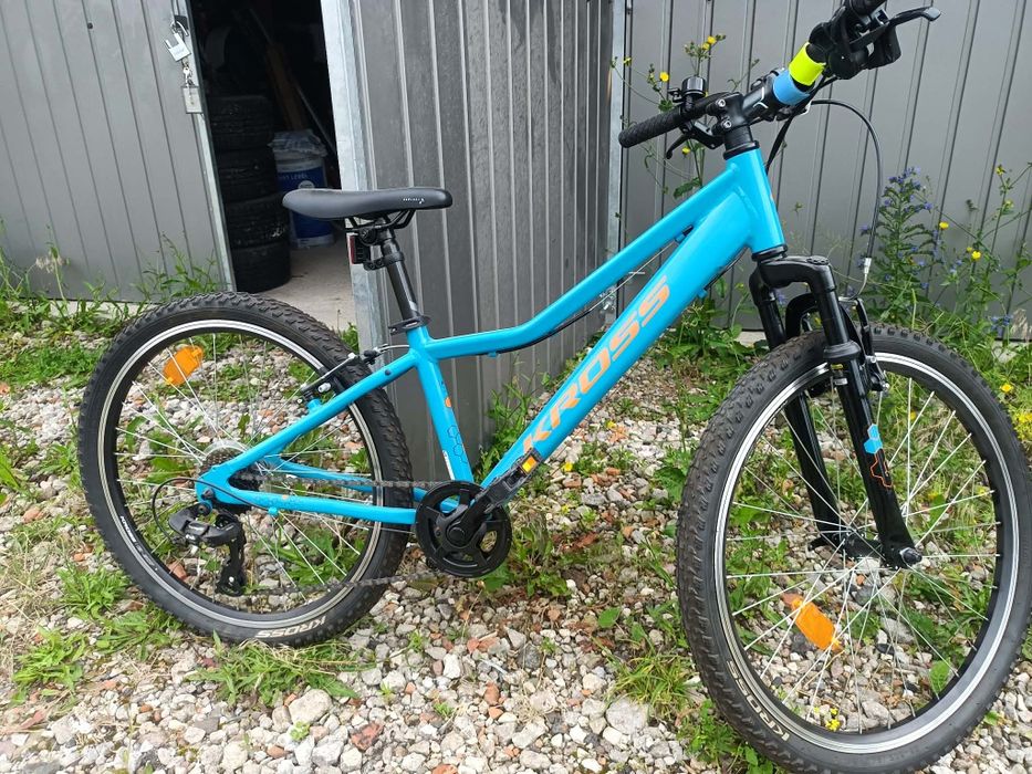Rower MTB Kross Hexagon Jr 1.0 rama 12 cali koło 24 " niebieski