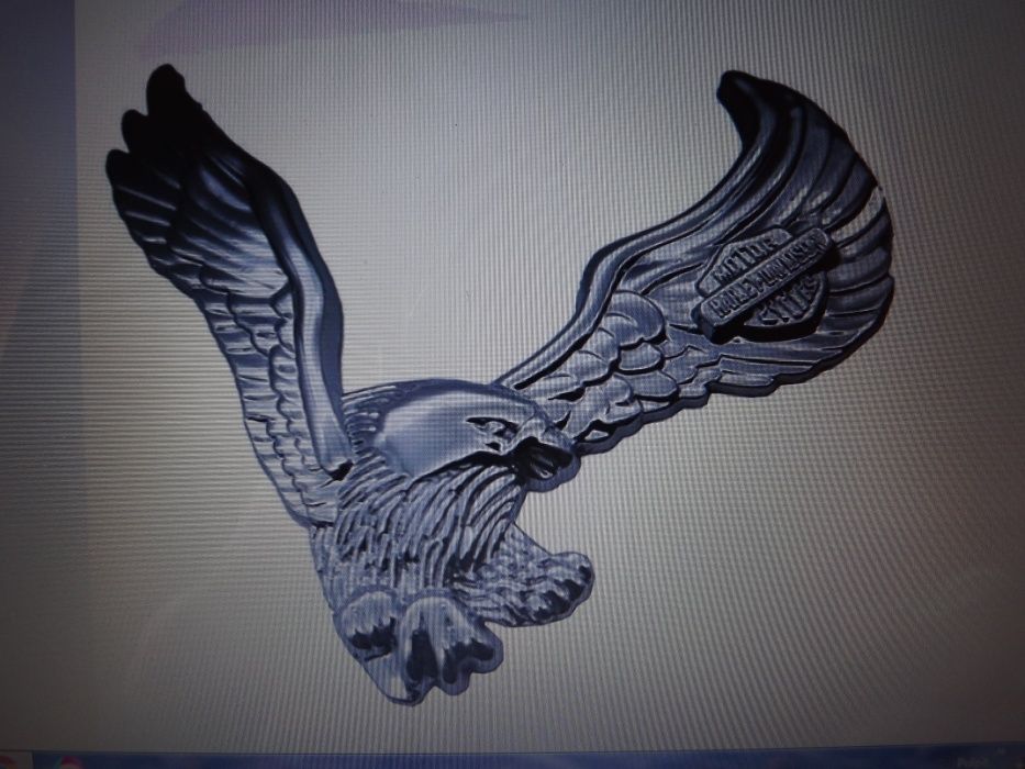 Naklejki Orzeł 3 D Harley Davidson