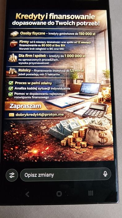 Kredyty gotówkowe, konsolidacje, pożyczki pod zabezpieczenie, pożyczki