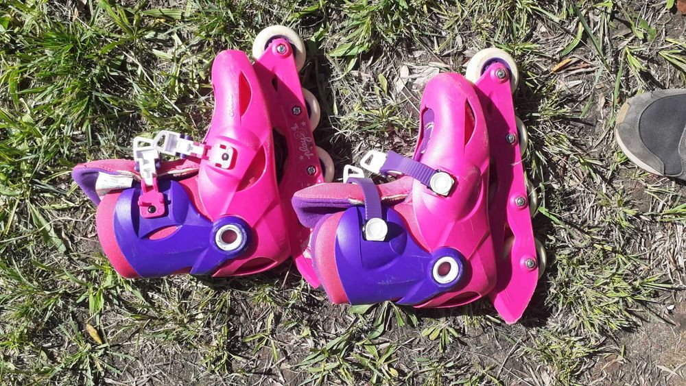 Patins para criança Play 3 Rosa/violeta - marca Oxelo
