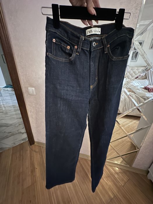 джинси Zara  зара висока посадка повномірні