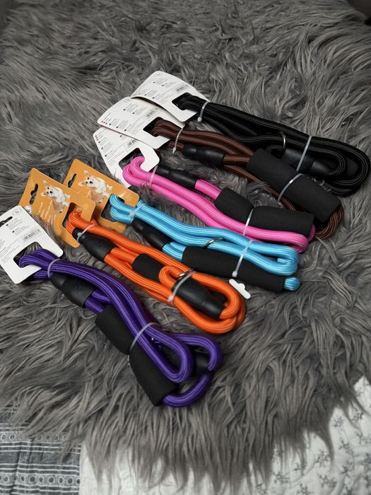 Smycz 130cm niebieska