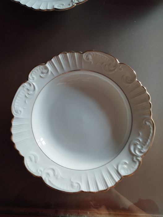 3 Pratos de serviço Vista Alegre(1947 a 1968)