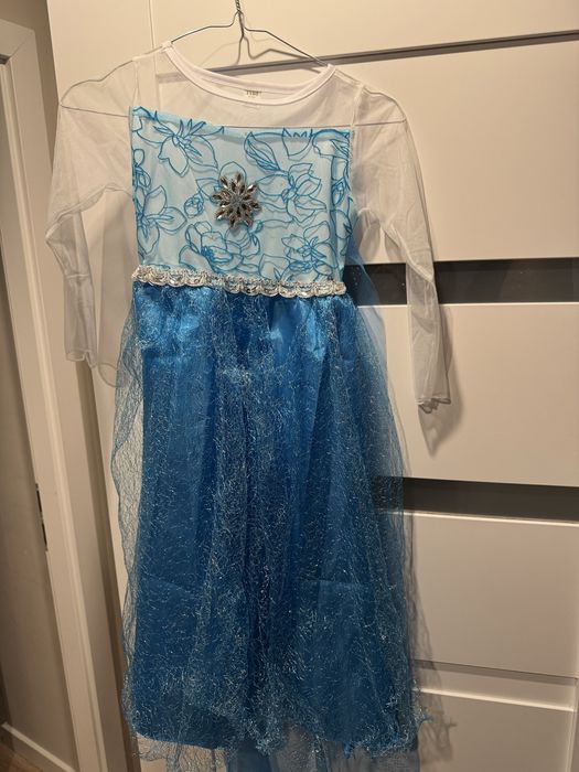 Stroj elza elsa bal przebierancow bal karnawałowy 120 cm