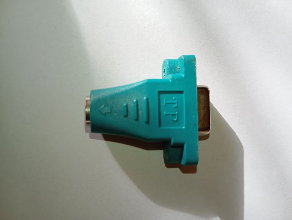 Przejściówka vintage, adapter, wtyk VGA żeński do DIN-6pin damski