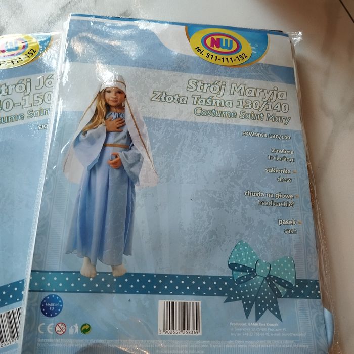 Nowy strój Aniołka 92/104 skrzydełka w kpl