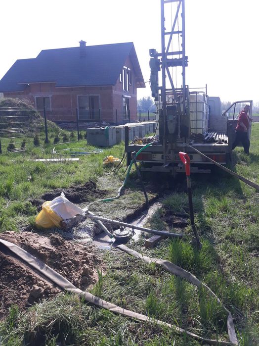 Wiercenie studni głębinowych, studnia do ogrodu, studnia na budowę