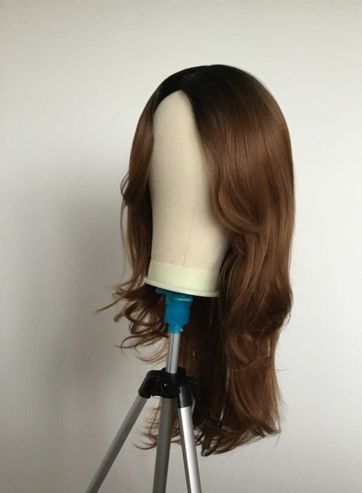 peruka syntetyczna fale kasztan 66 cm