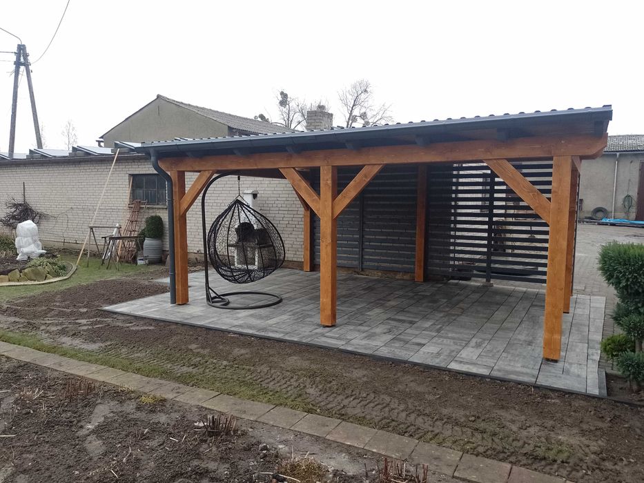 Wiaty, pergole, place zabaw, tarasy z drewna i wiele innych