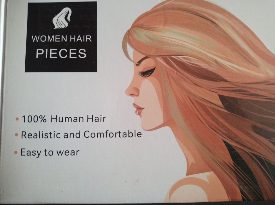 Nakładka z naturalnych włosów