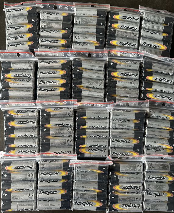 100x Baterie Energizer AA LR6 1.5V Alkaliczne Nowe
