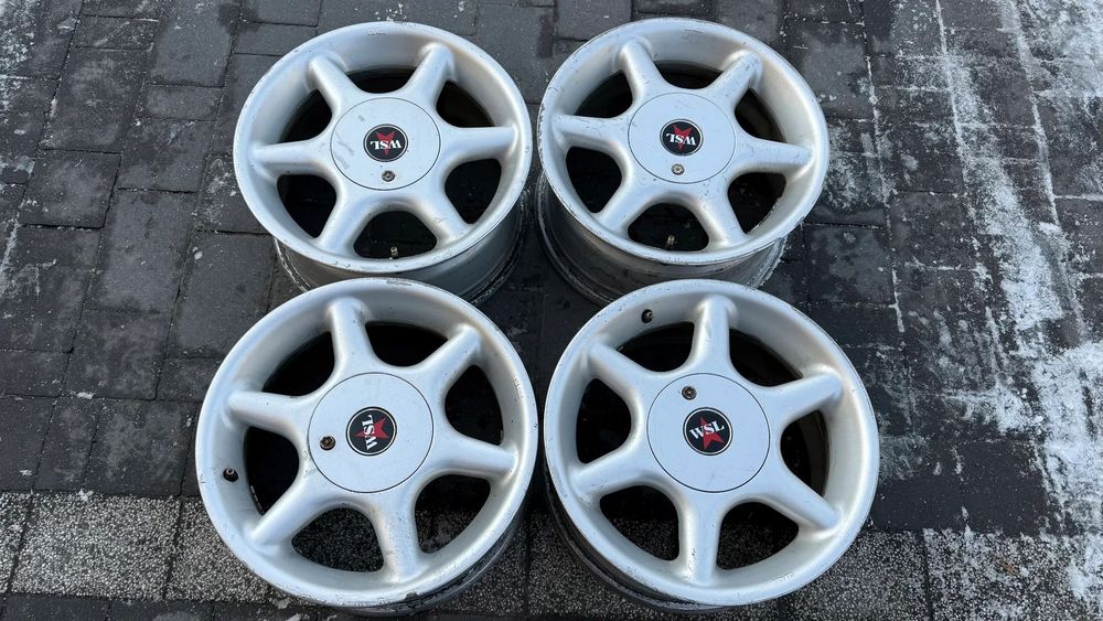 Alufelgi r15 4x100 4x108 ET28 7J WSL Koła Audi Seat Skoda VW BMW KBA 44056