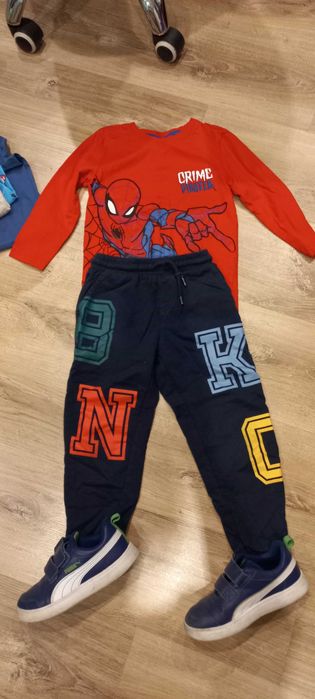 Paka ciuchów i buty chlopiec 104-110 odbior osobisty