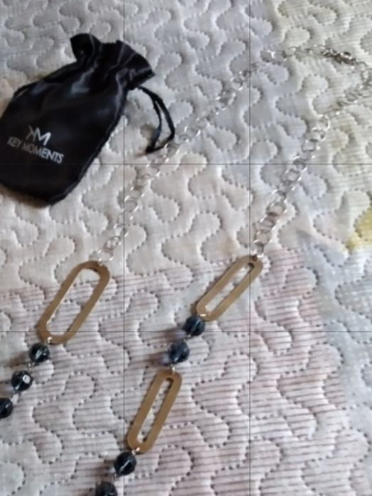 Colar de prata dourada