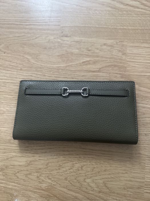 Khaki duzy portfel Michael kors