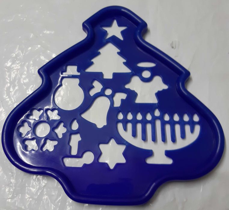 Conjunto de 6 réguas com figuras e letras para decalcar