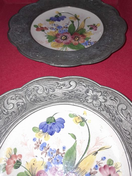Pratos de cerâmica Italiana