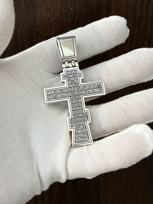 Массивный серебряный крестик ПРАВОСЛАВНЫЙ 32 грамма