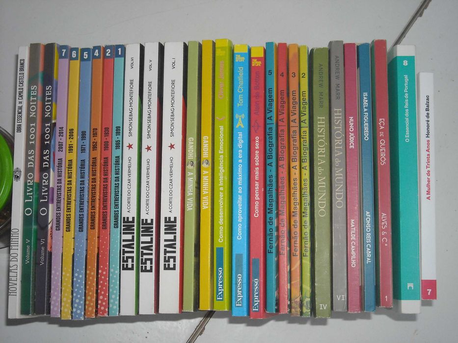 Diversos livros coleccoes Expresso Visao