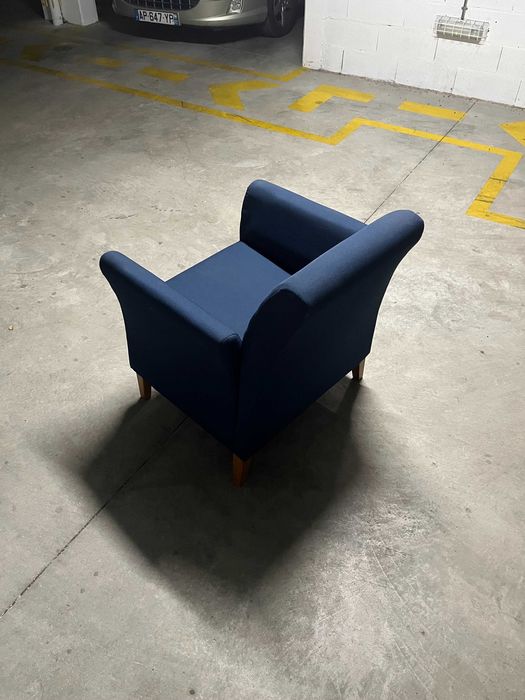 Poltrona/Sofá (azul) / COMO NOVO