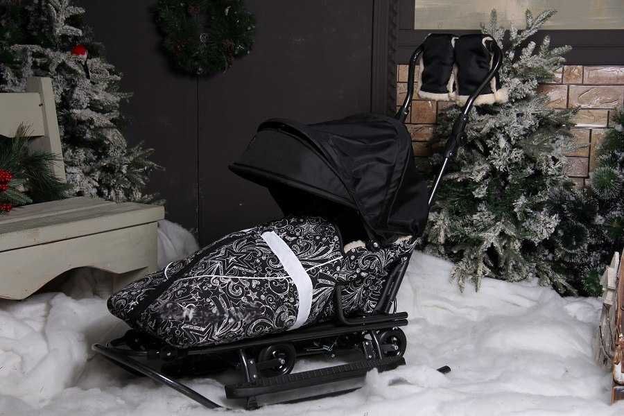 Ексклюзивні VIP санки на колесах Prampol Rasper Delux 7в1