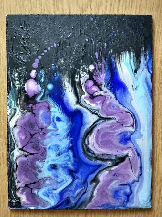 Абстракция в технике "Жидкий акрил"