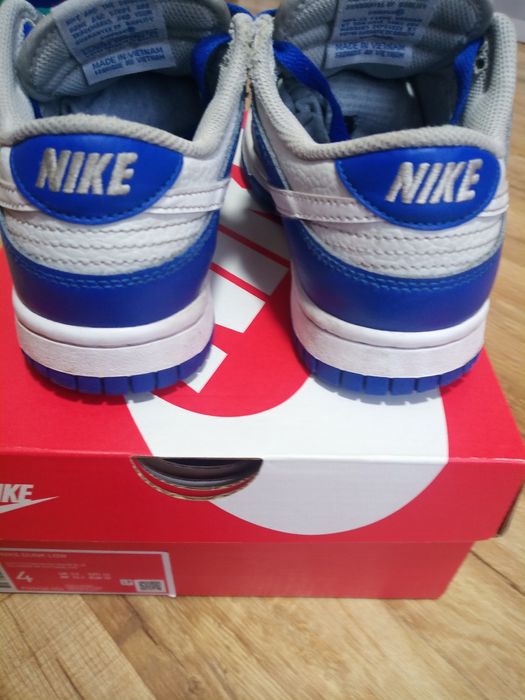 Buty Nike dunk low white racer blue
